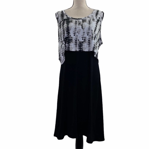 ALLISON Brittney Tie Dye Midi Dress Size Large - Picture 1 of 16